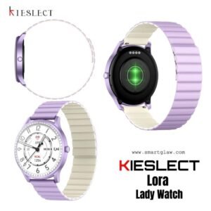 ساعة ذكية نسائية Kieslect Lora بشاشة Semi-AMOLED 1.32″، مكالمات Bluetooth، مشغل موسيقى، تتبع صحي، وميزات ذكية — تصميم أنيق وأداء قوي مثالي لحياة يومية نشطة.