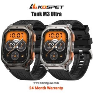 اشتري Kospet Tank M3 Ultra Warranty بشاشة AMOLED 1.96 بوصة، GPS مزدوج التردد، مقاومة ماء 5ATM + IP69K، مكالمات بلوتوث وبطارية حتى 15 يومًا.