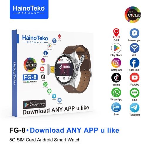 Haino Teko FG-8 5G ROM 64G ذاكرة 64 جيجابايت, ذاكرة وصول عشوائي 4 جيجابايت, كاميرا 8MP ، مع دعم متجر Google play للتطبيقات، إتصال (Wi-Fi)،