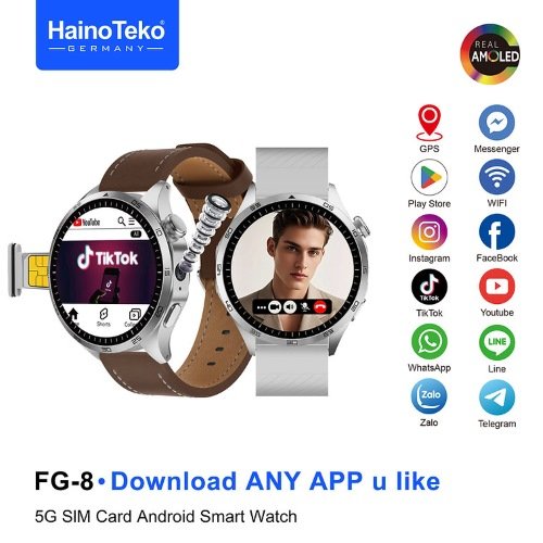 Haino Teko FG-8 5G ROM 64G ذاكرة 64 جيجابايت, ذاكرة وصول عشوائي 4 جيجابايت, كاميرا 8MP ، مع دعم متجر Google play للتطبيقات، إتصال (Wi-Fi)،