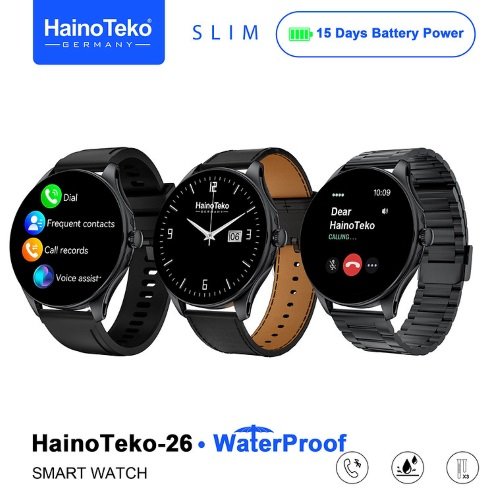 اشتري ساعة Haino Teko-26 الذكية AMOLED 1.43 بوصة، مكالمات مباشرة، مقاومة ماء IP68، دعم عربي، وتتبع رياضي وصحي بتجربة ذكية وسهلة الاستخدام.
