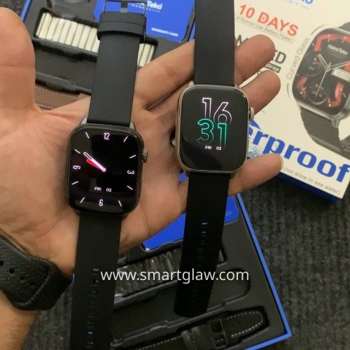 Haino Teko-14 WaterProof ساعة ذكية بشاشة AMOLED كيرف 2.0 إنش، مكالمات مباشرة، مقاومة للماء IP68، تتبع الصحة والرياضة، وإشعارات عربية بتصميم أنيق وعملي.