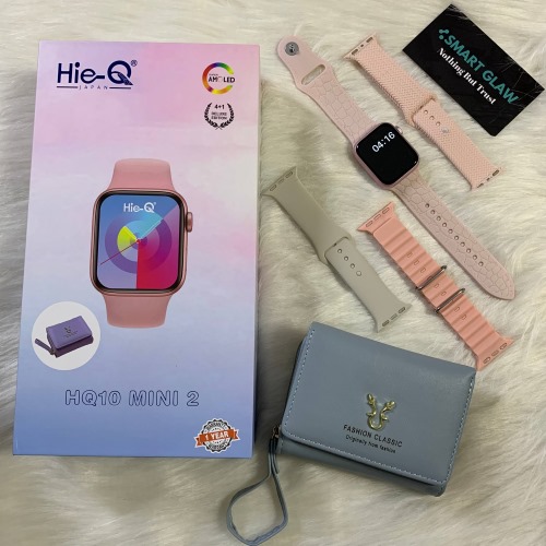 Hie-Q HQ10 Mini2 Watchإجراء والرد على المكالمات, إشعارات التطبيقات, شاشة مقاس 36mm بجودة عالية جداً, سلاسة رهيبة في التنقل بين القوائم, تدعم Android و iOS.