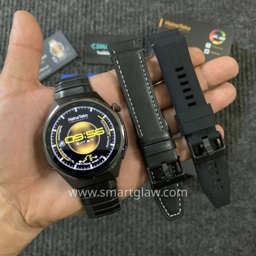Haino Teko RW-77 WaterProof شاشة أموليد عالية الدقة بمقاس 1.53 بوصة، إجراء والرد على المكالمات، إلتقاط الصور من الساعة، البحث عن الموبايل والساعة، دعم Nfc.