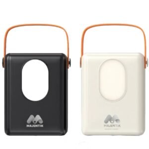 باور بانك Majentik MJ-36 80000mAh Powerbank وشحن سريع 22.5W PD، مزود بكابلات مدمجة وشاشة LED وكشافين مدمجين. مع أنظمة حماية متكاملة وضمان سنة من الوكيل.