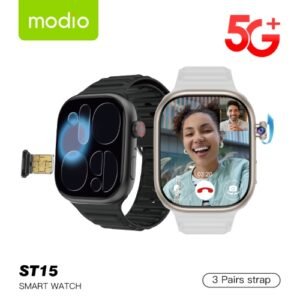 Modio ST15 Android Watch ذاكرة 64 جيجابايت, ذاكرة وصول عشوائي 6 جيجابايت,كاميرا 8MP قابلة للدوران 180 متجر Google play للتطبيقات، إتصال (Wi-Fi)،