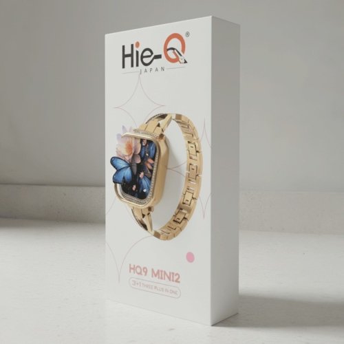 Hie-Q HQ9 Mini2 Watch إجراء والرد على المكالمات, إشعارات التطبيقات, شاشة HD بجودة عالية مقاس 38mm، سلاسة رهيبة في التنقل بين القوائم, تدعم Android و iOS.