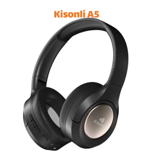 اشتري Kisonli A5 Headphone بصوت ستيريو قوي، وبطارية 400mAh، وميكروفون مدمج، مع دعم Bluetooth وTF Card وAUX، وشحن USB Type-C، بأفضل سعر في مصر من Smart Glaw.