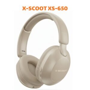 اشتري X-SCOOT XS-650 Headphone بصوت Hi-Res ومشغلات 40mm، وميكروفون HD، ودعم Bluetooth وTF Card وAUX، مع بطارية حتى 8.5 ساعات وشحن USB-C، بأفضل سعر في مصر