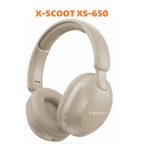 اشتري X-SCOOT XS-650 Headphone بصوت Hi-Res ومشغلات 40mm، وميكروفون HD، ودعم Bluetooth وTF Card وAUX، مع بطارية حتى 8.5 ساعات وشحن USB-C، بأفضل سعر في مصر