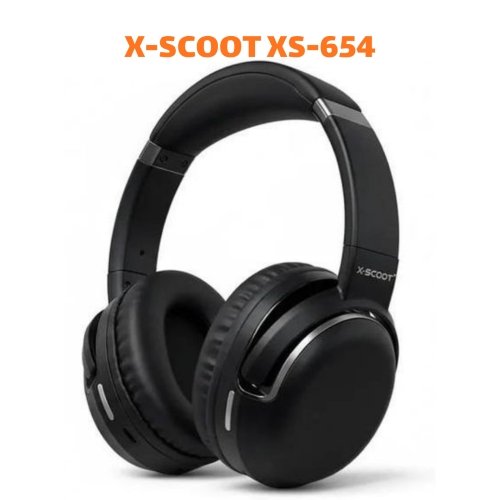اشتري X-SCOOT XS-654 Headphone بصوت Pure Bass وHi-Res Audio، ومشغلات 40mm، وميكروفون HD، ودعم TF Card، وبطارية حتى 24 ساعة، مع تصميم قابل للطي، بأفضل سعر