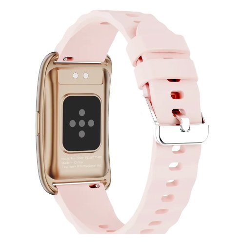 محتويات علبة Porodo TrackFit Arc Smart Bracelet والحزام المغناطيسي