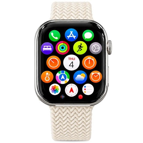 شاشة AMOLED في ساعة HK12 Pro AI Smartwatch مقاس 2.02 بوصة